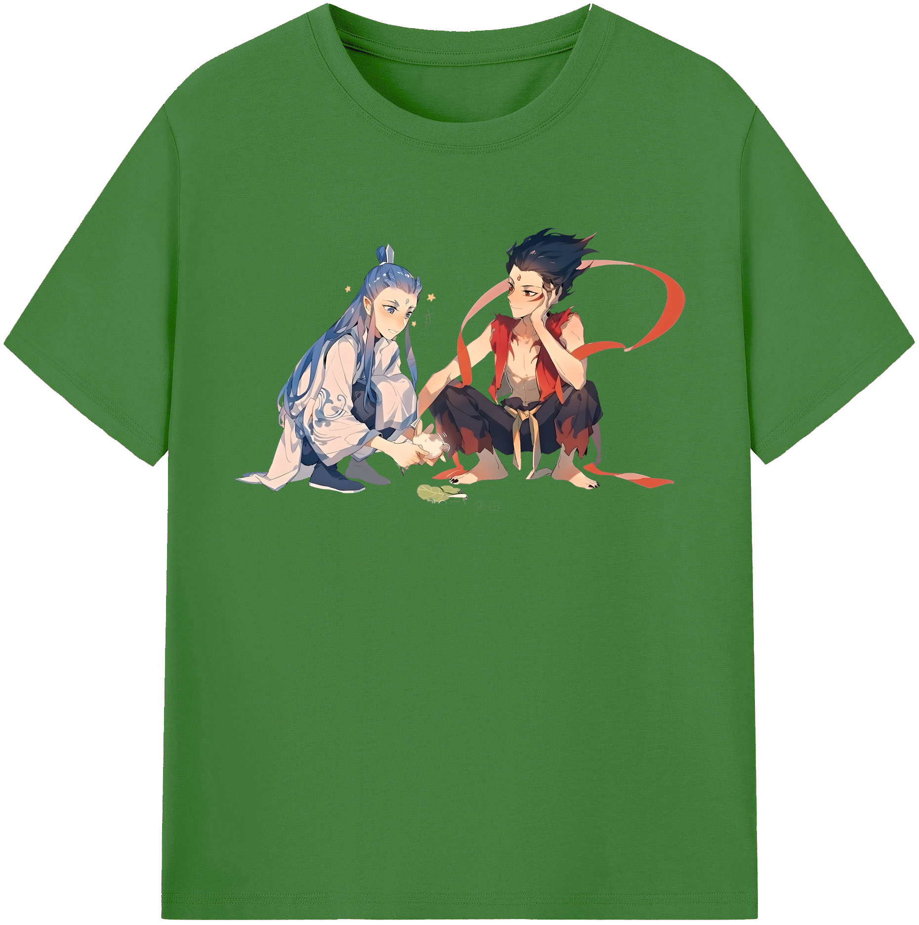 （画像用） Ne Zha 2 ナタ 魔童の大暴れ レディースカジュアルプリントTシャツ（綿100％）